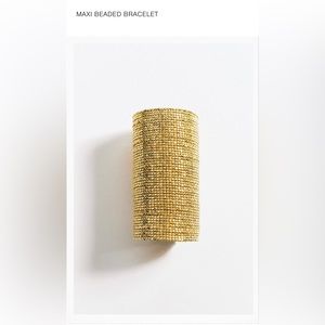 Zara Maxi Beaded Gold Bracelet